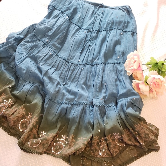 DIMRI Dresses & Skirts - DIMRI 100% COTTON BOHO SKIRT XL